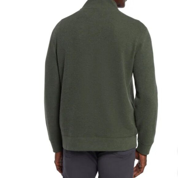 Banana Republic Men's Quarter Zip Green - Picture 5 of 8